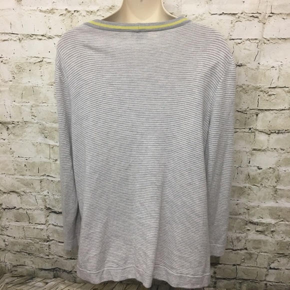 J Jill Wool Blend Striped Oversized Cardigan - Picture 4 of 6